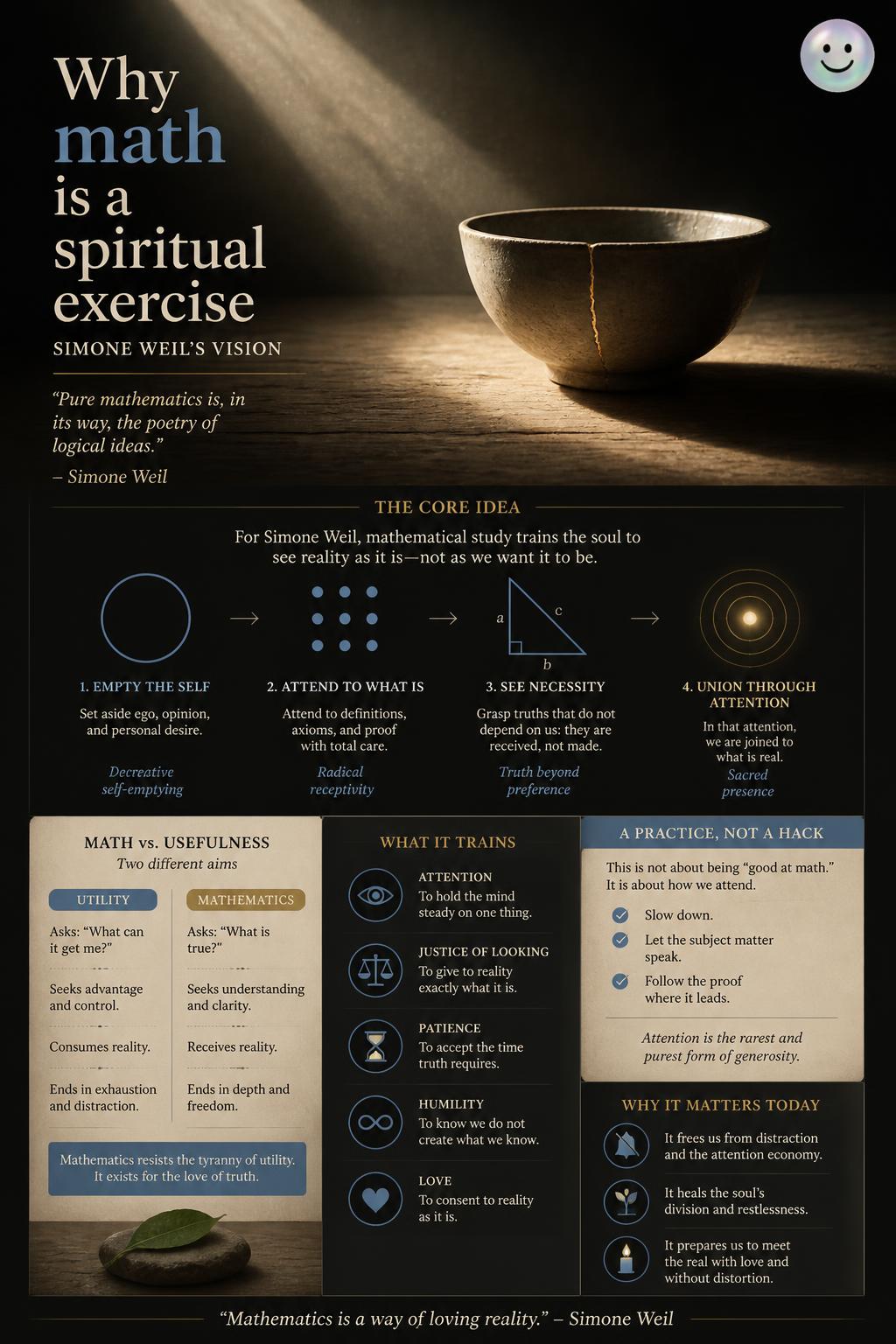 Why math is a spiritual exercise