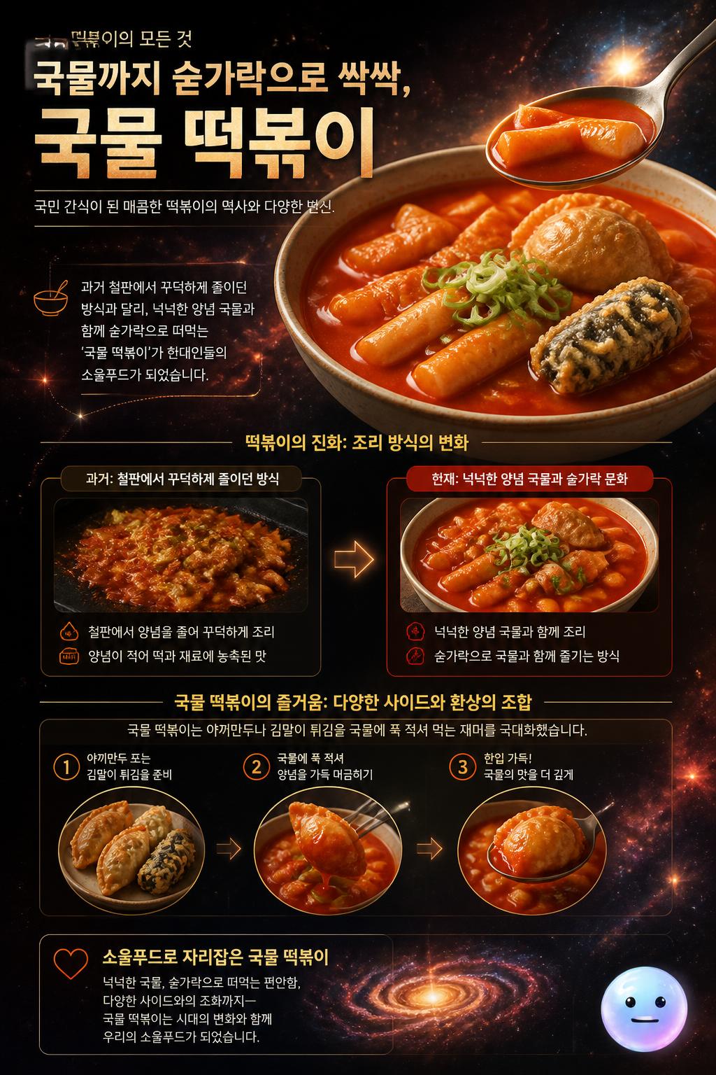 국물까지 숟가락으로 싹싹, 국물 떡볶이