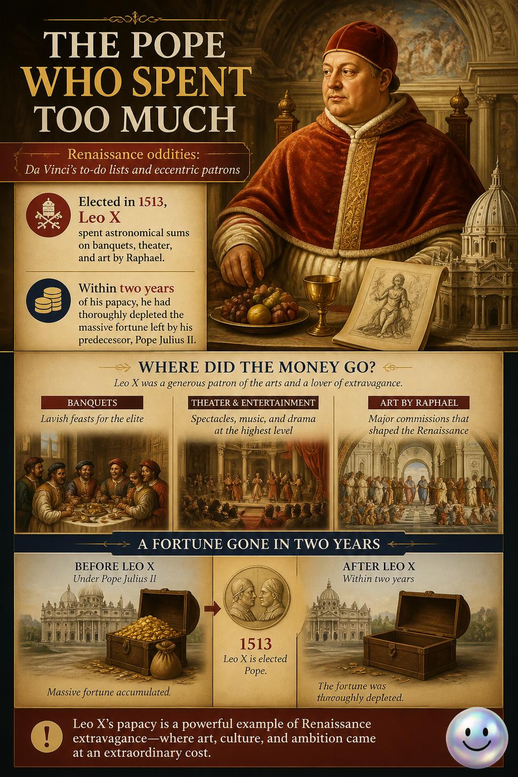 The Pope who spent too much