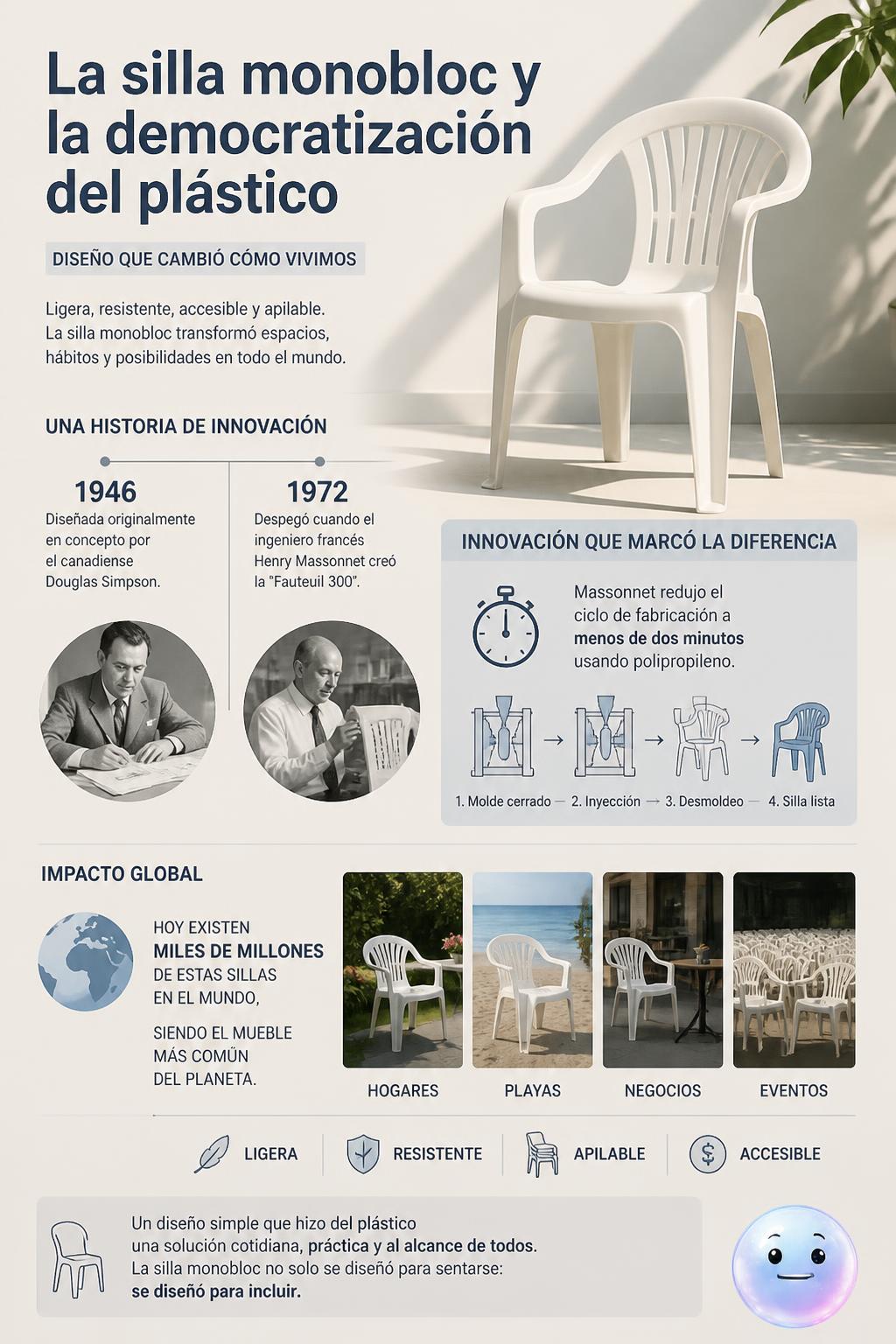 La silla monobloc y la democratización del plástico
