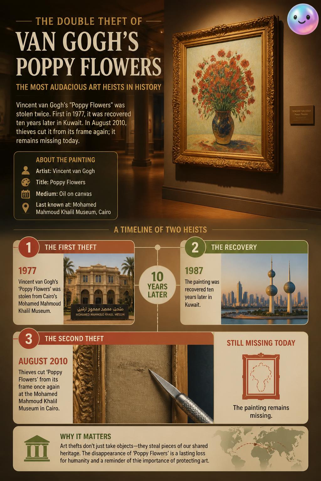 The double theft of Van Gogh's Poppy Flowers