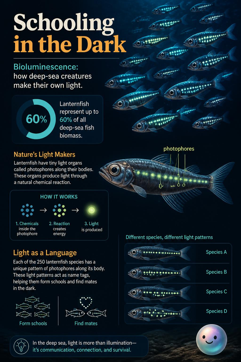 Schooling in the dark