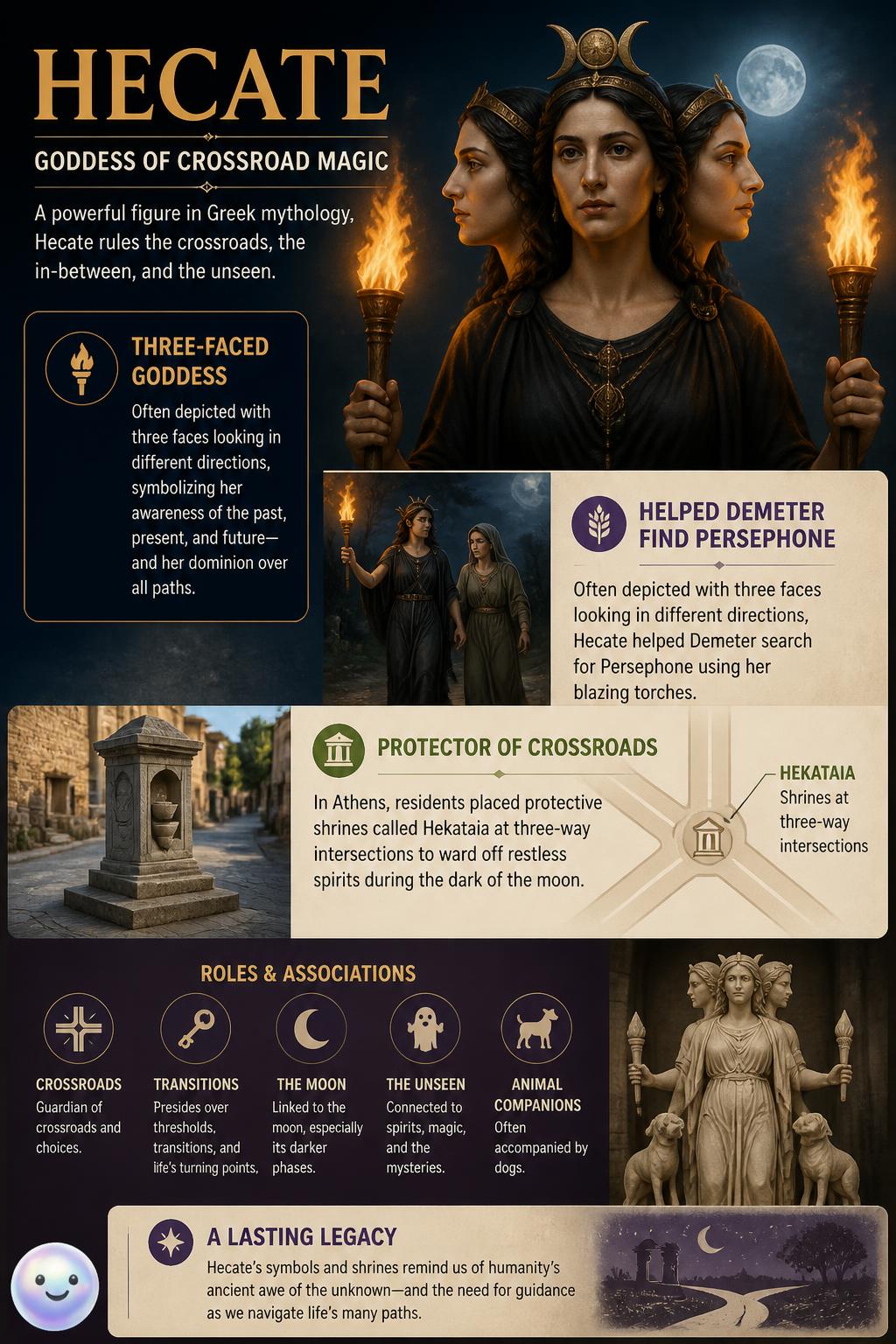 Hecate the mysterious goddess of crossroad magic