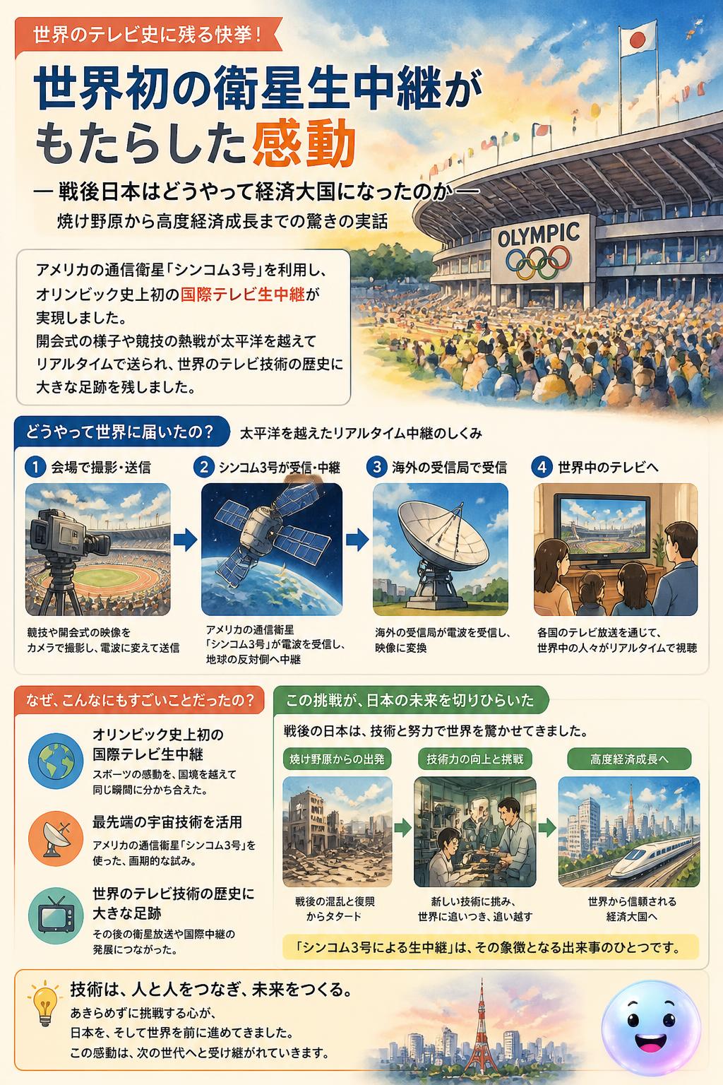 世界初の衛星生中継がもたらした感動