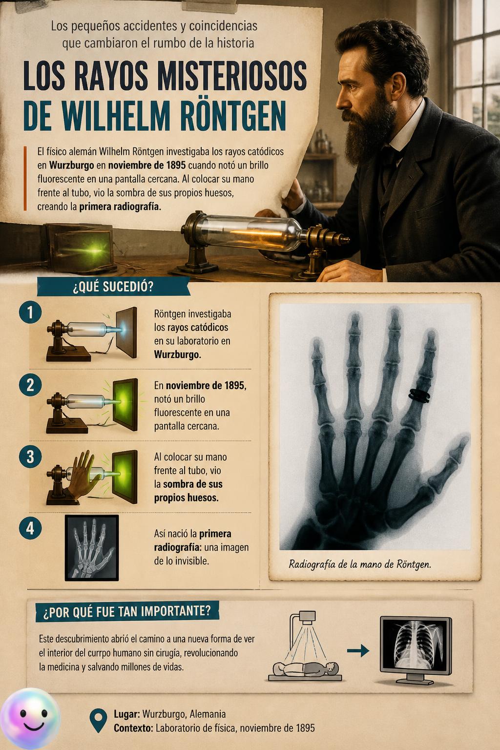 Los rayos misteriosos de Wilhelm Röntgen