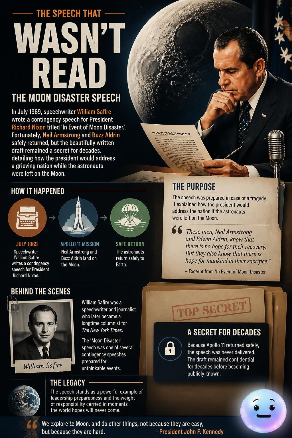 The moon disaster speech that was never read