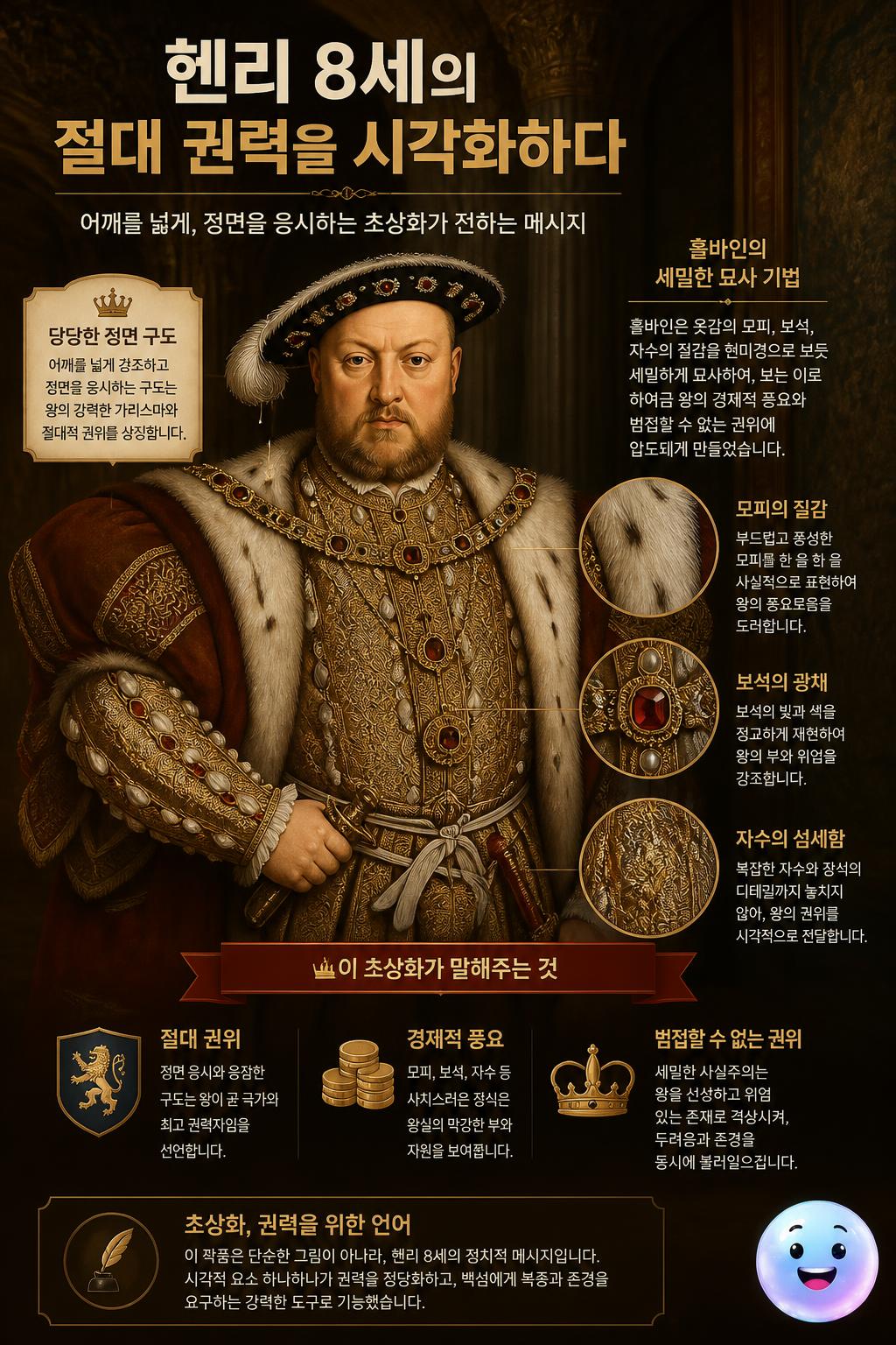 헨리 8세의 절대 권력을 시각화하다