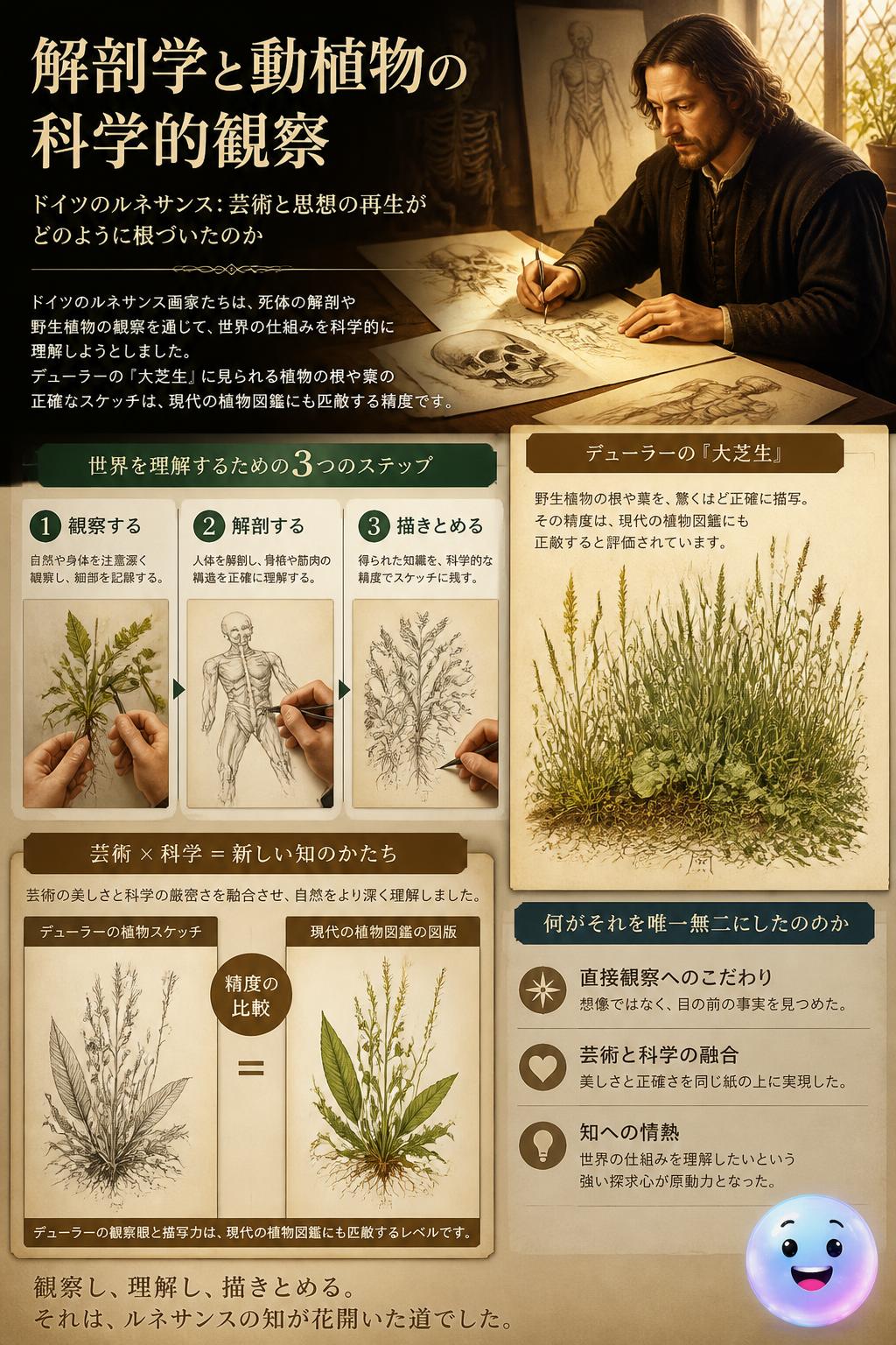 解剖学と動植物の科学的観察