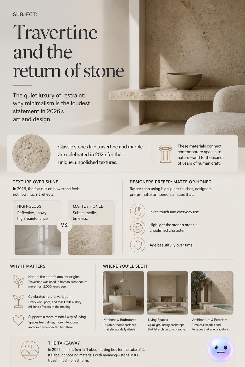 Travertine and the return of stone