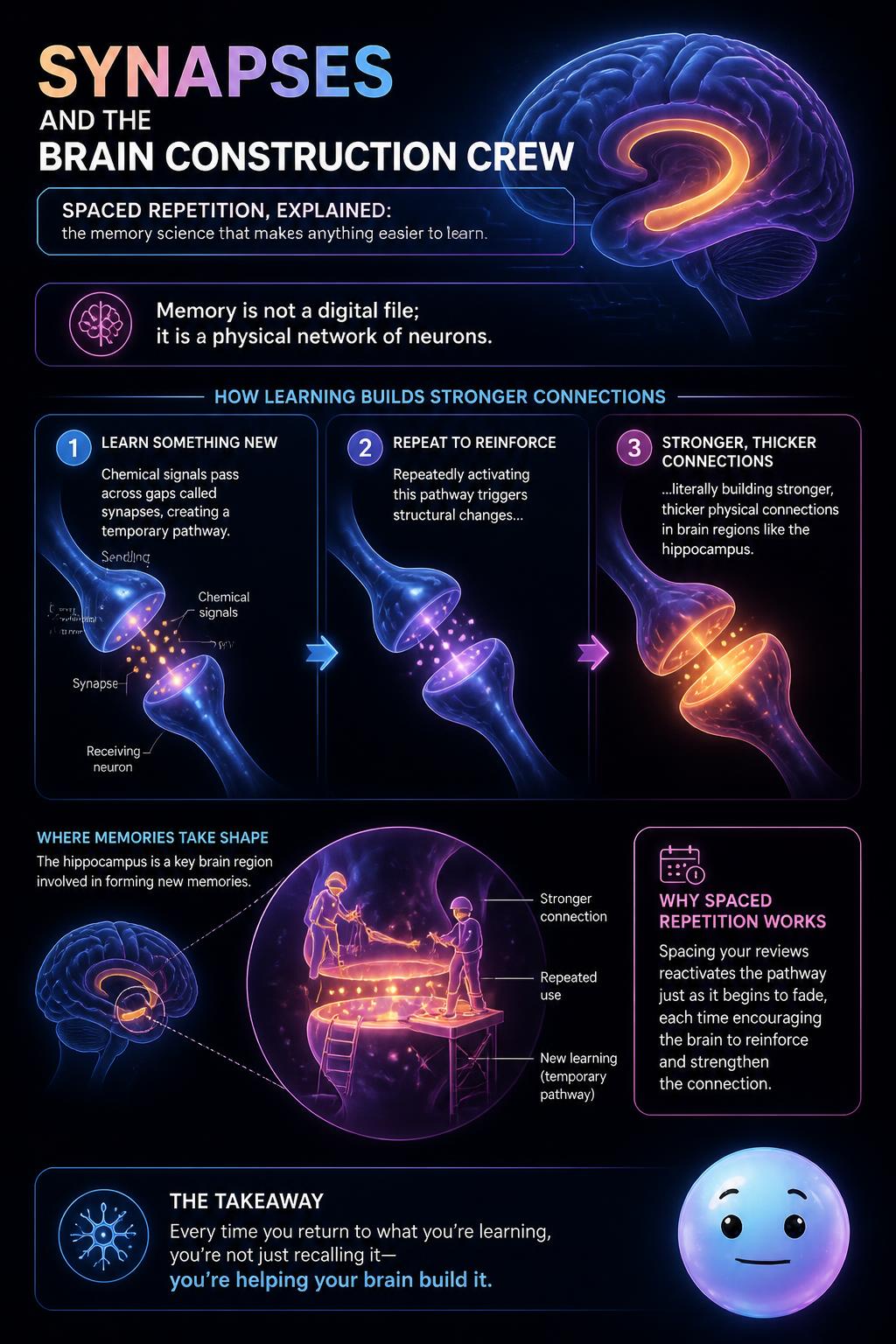 Synapses and the brain construction crew