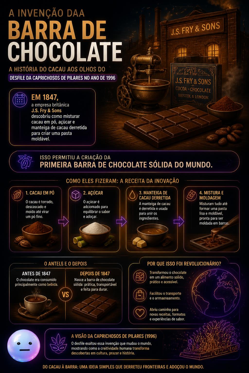 A invenção da barra de chocolate