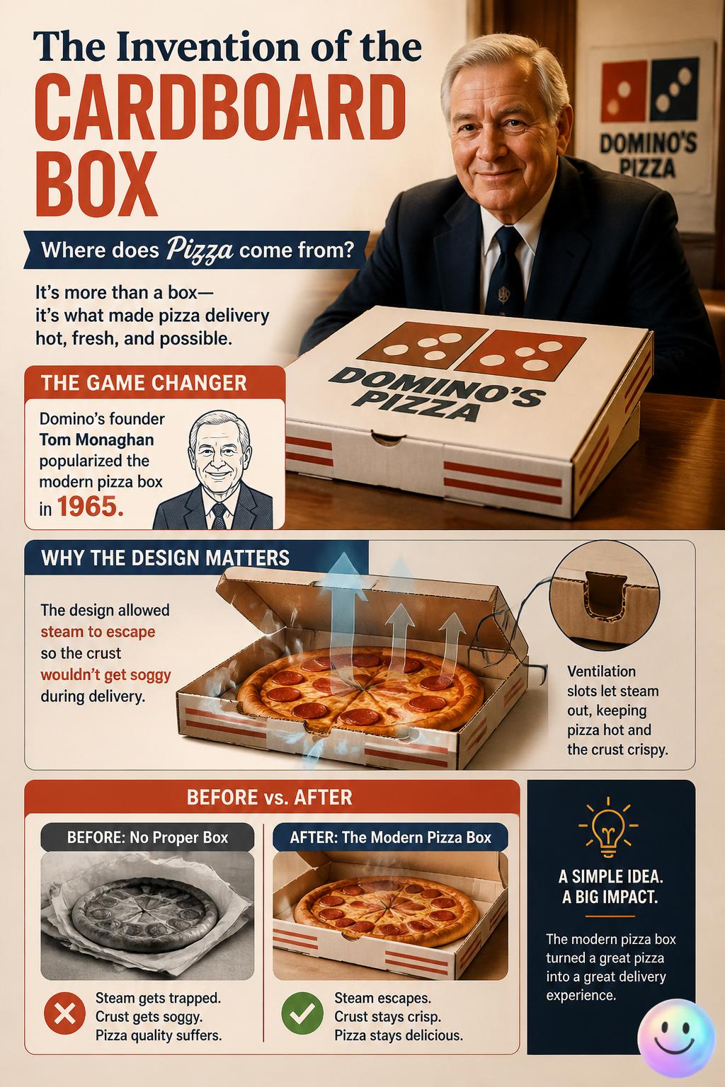 The invention of the cardboard box