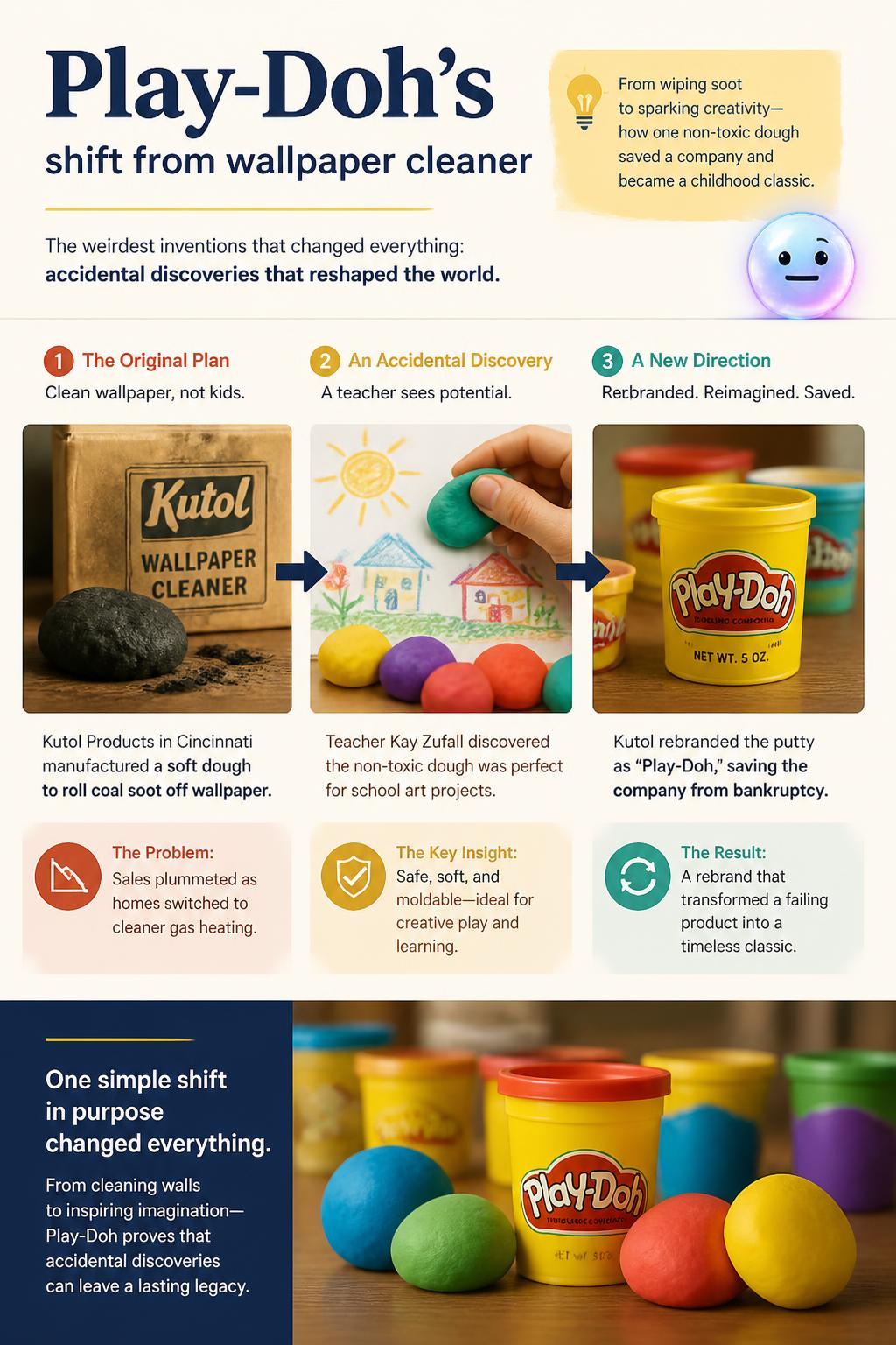 Play-Doh's shift from wallpaper cleaner
