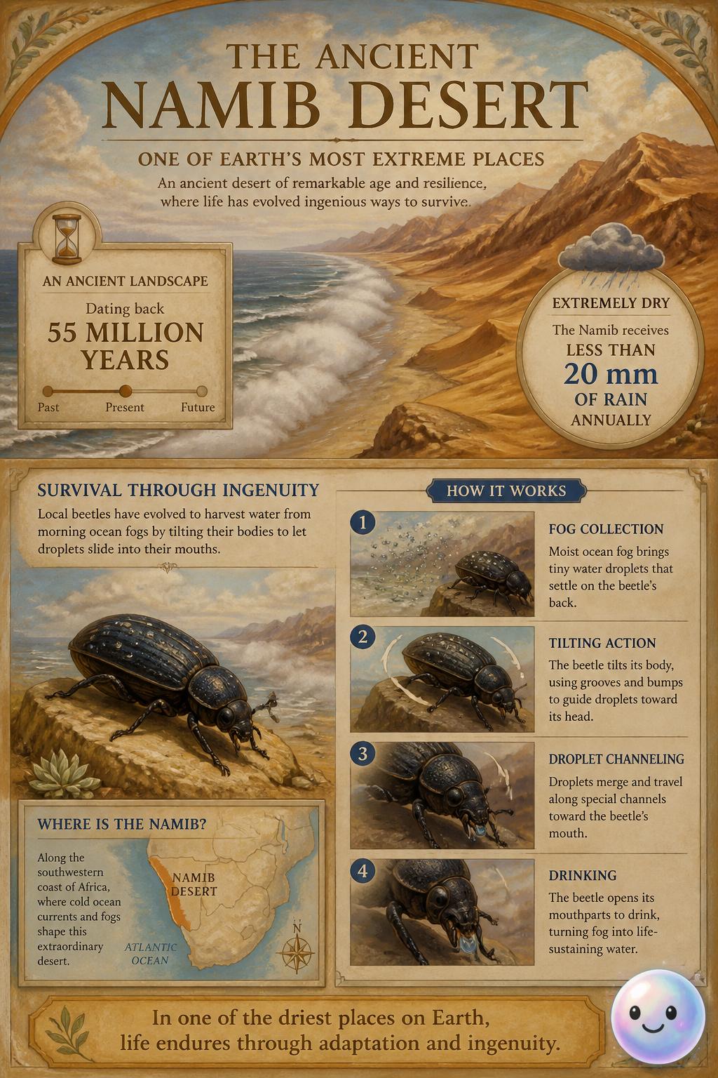 The ancient Namib Desert