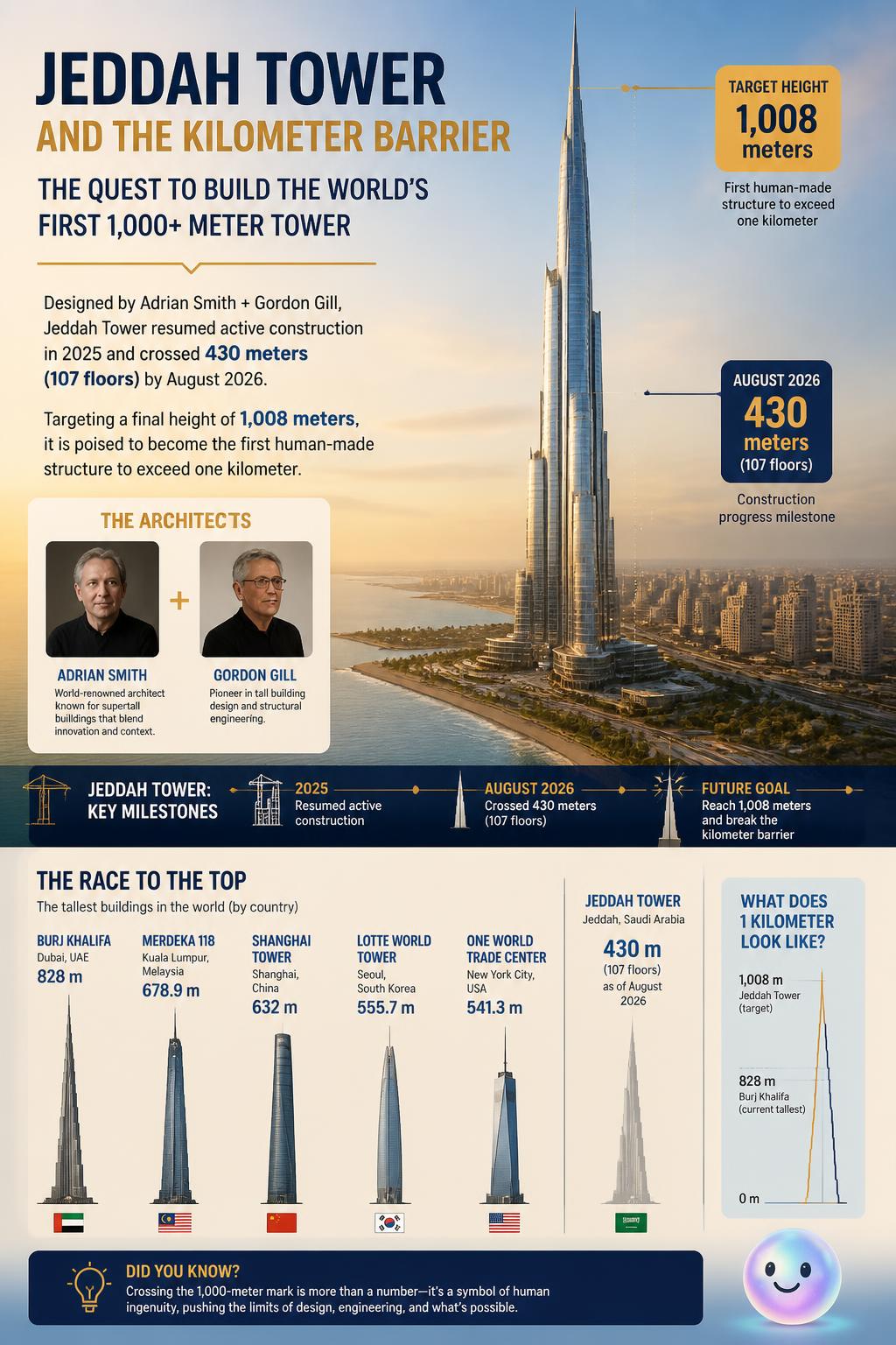 Jeddah Tower and the kilometer barrier