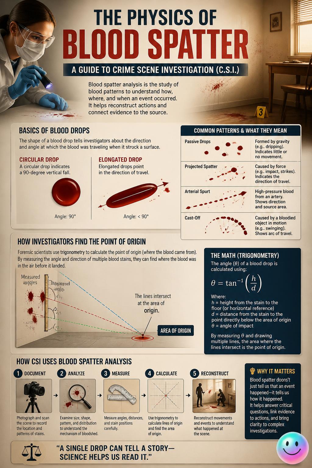 The physics of blood spatter