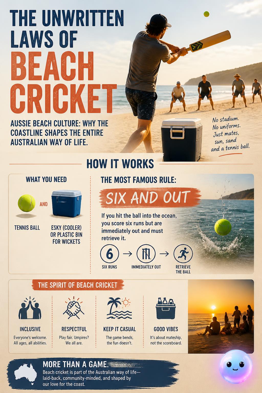 The unwritten laws of beach cricket