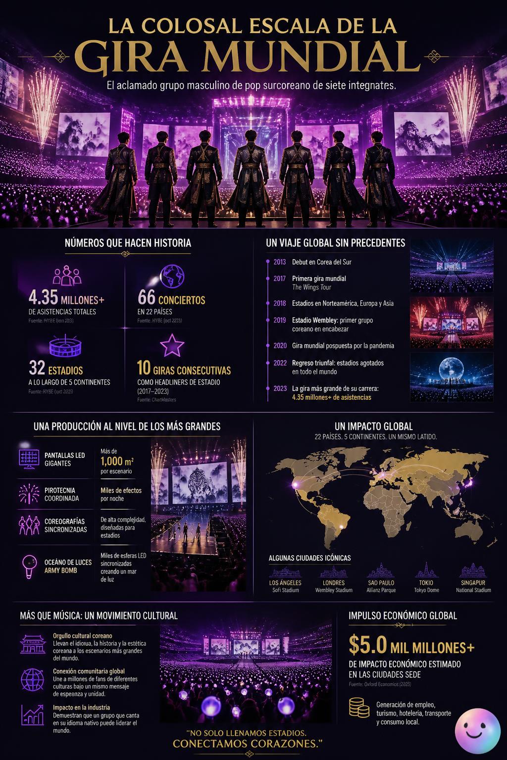 La colosal escala de la gira mundial
