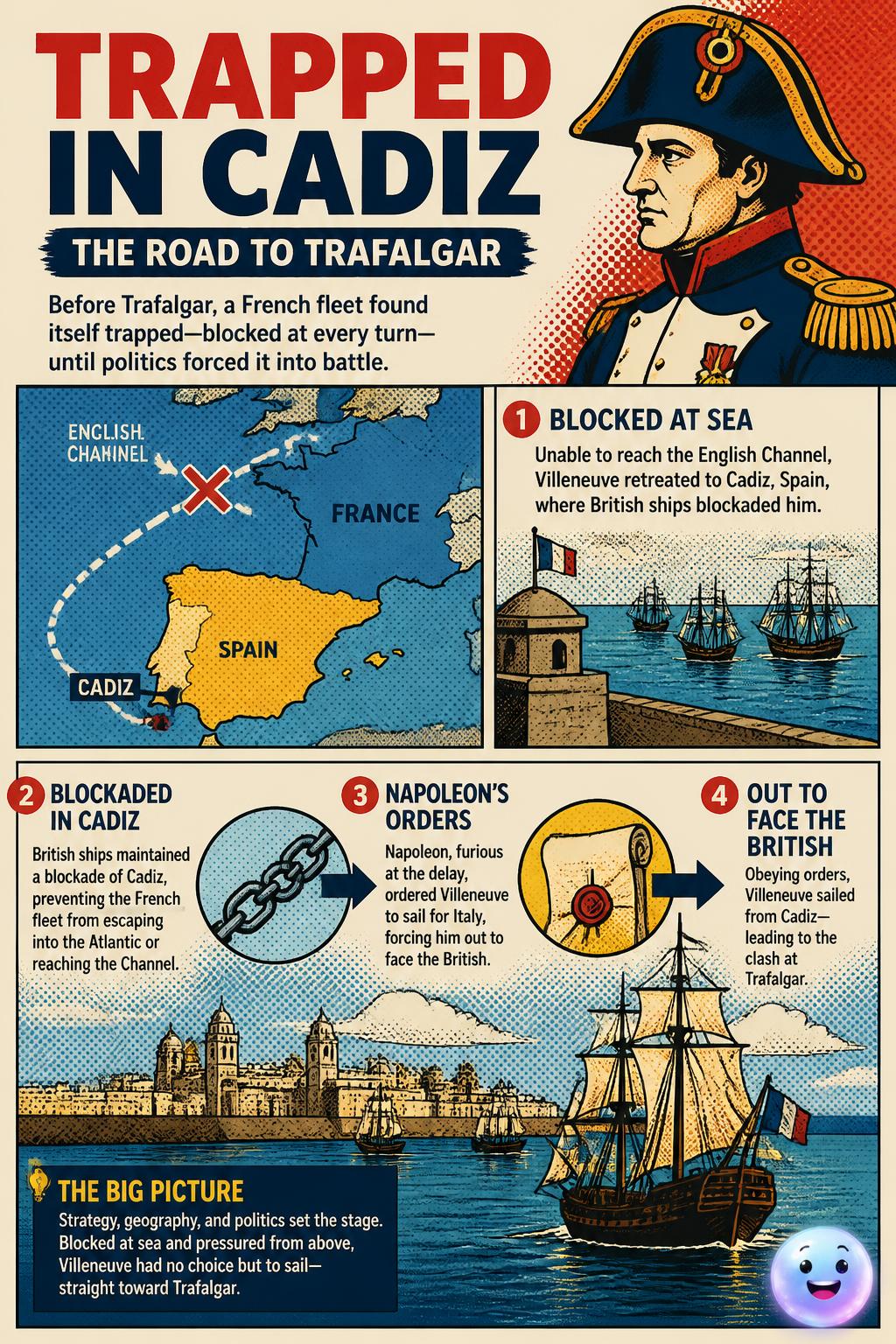 Trapped in the historic port of Cadiz