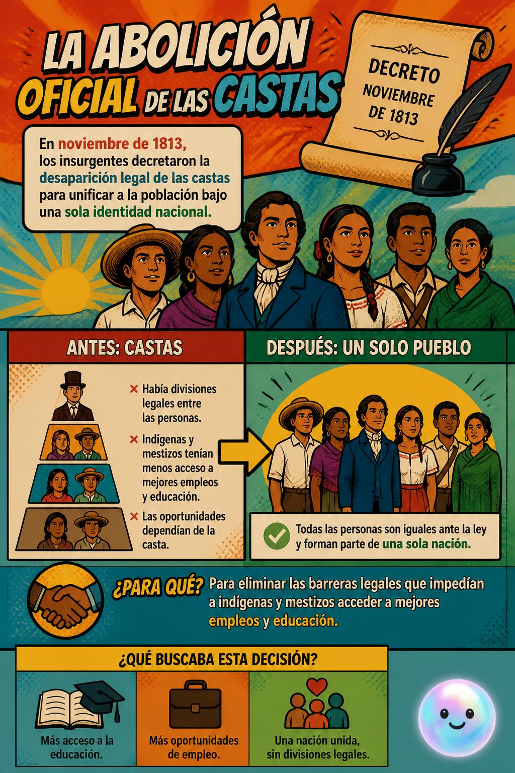 La abolición oficial de las castas