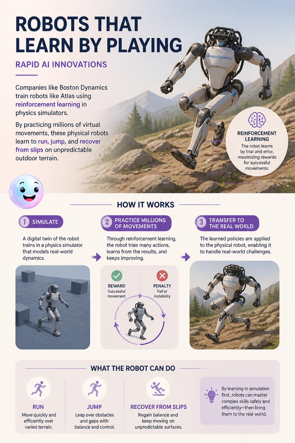 Robots that learn by playing