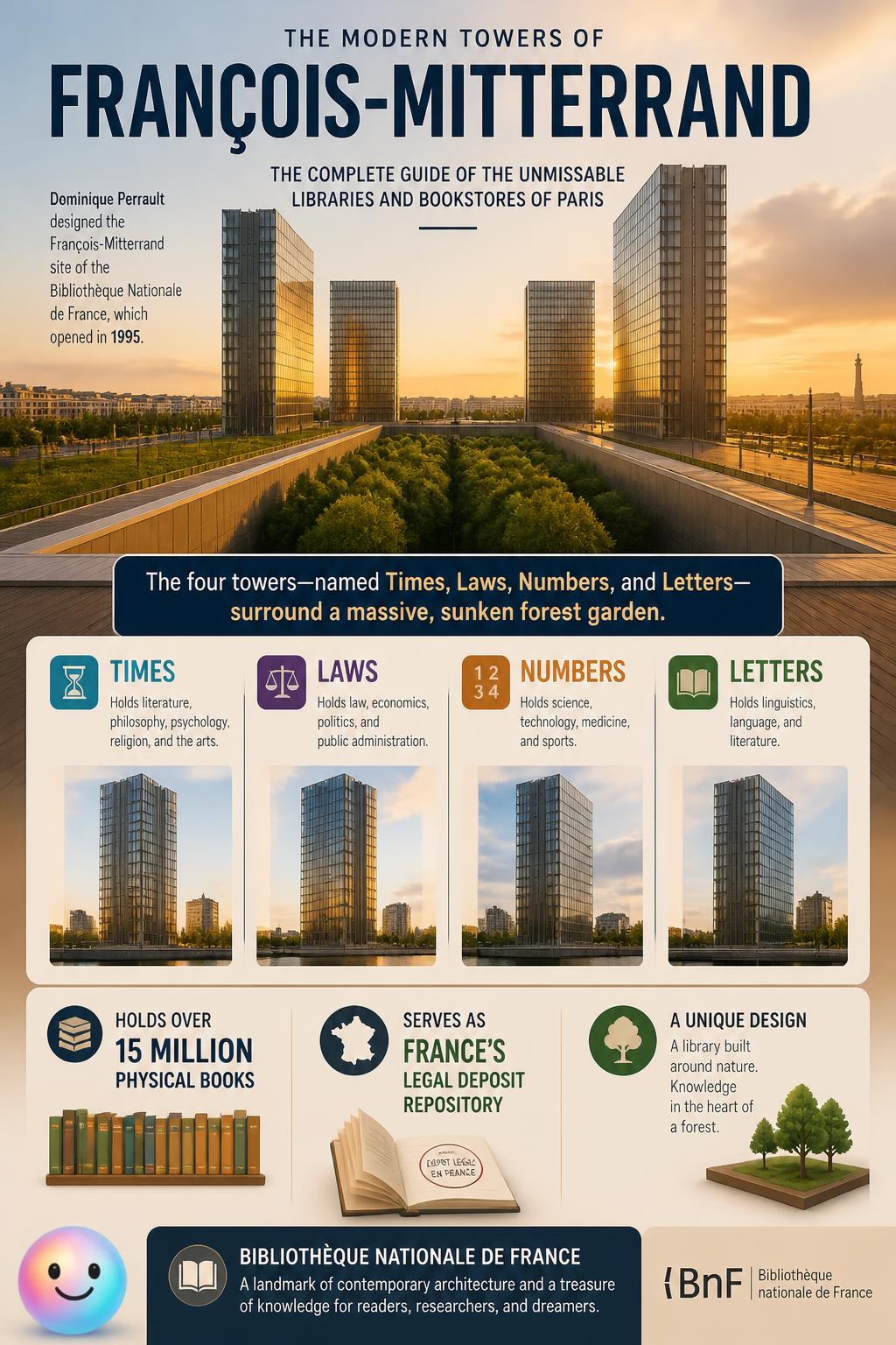 The modern towers of François-Mitterrand