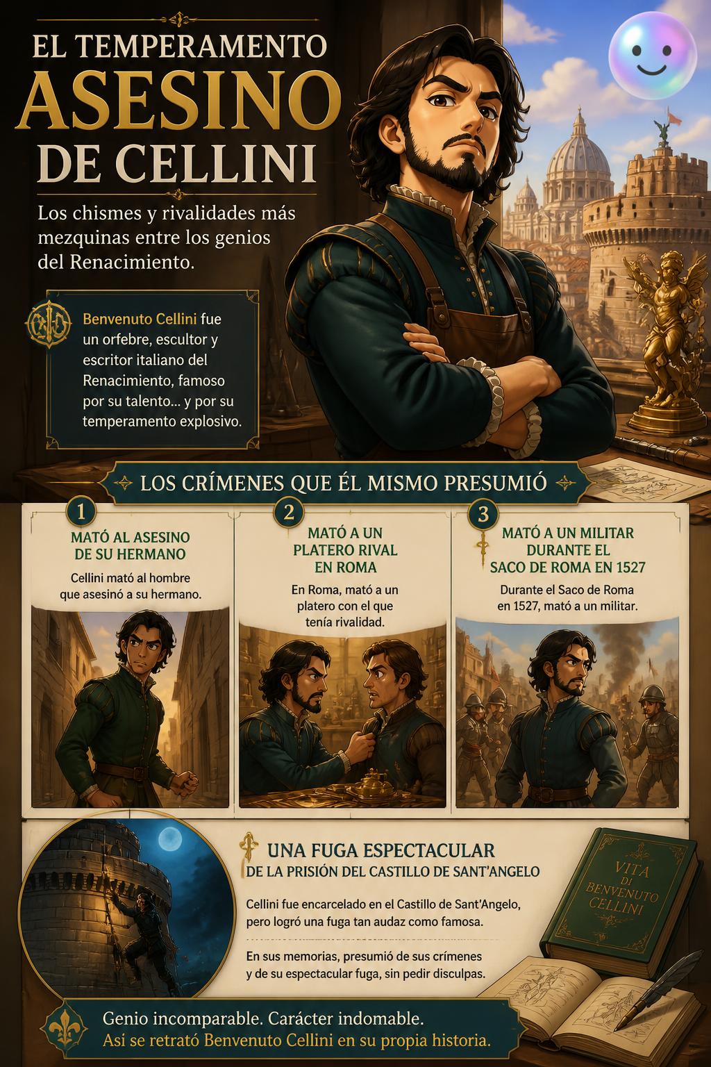 El temperamento asesino de Cellini