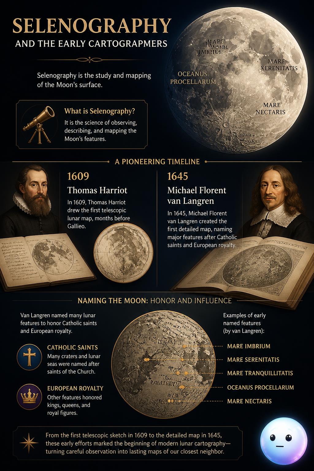 Selenography and the early cartographers