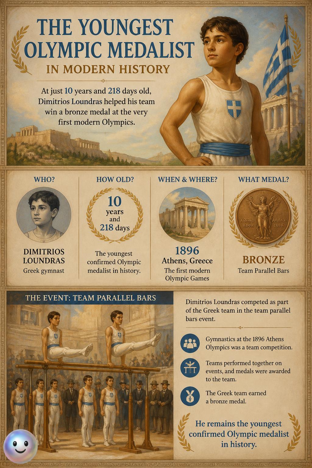 The youngest Olympic medalist in modern history