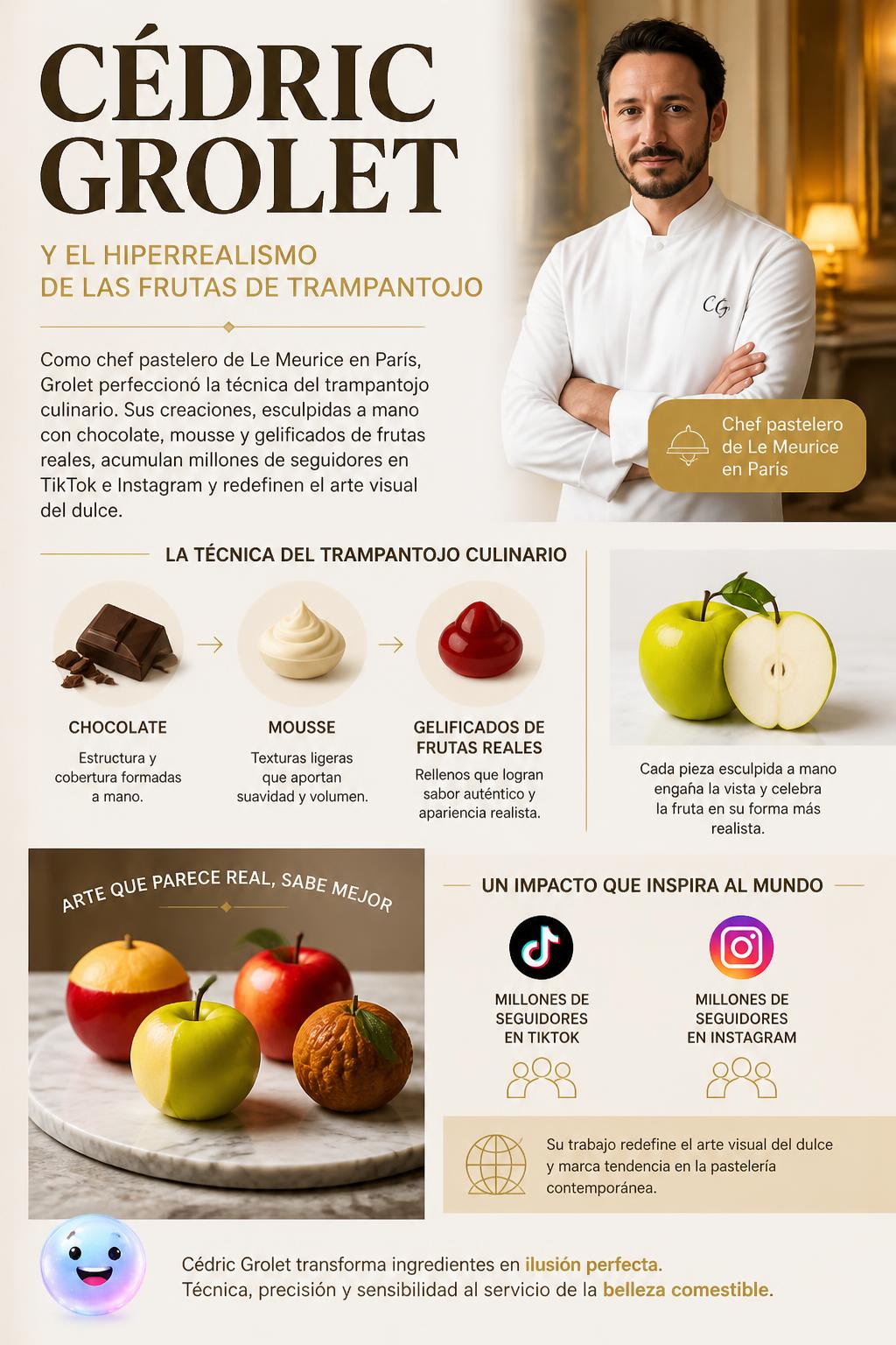 Cédric Grolet y el hiperrealismo de las frutas de trampantojo