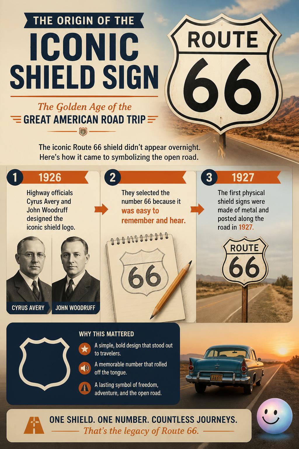 The origin of the iconic shield sign