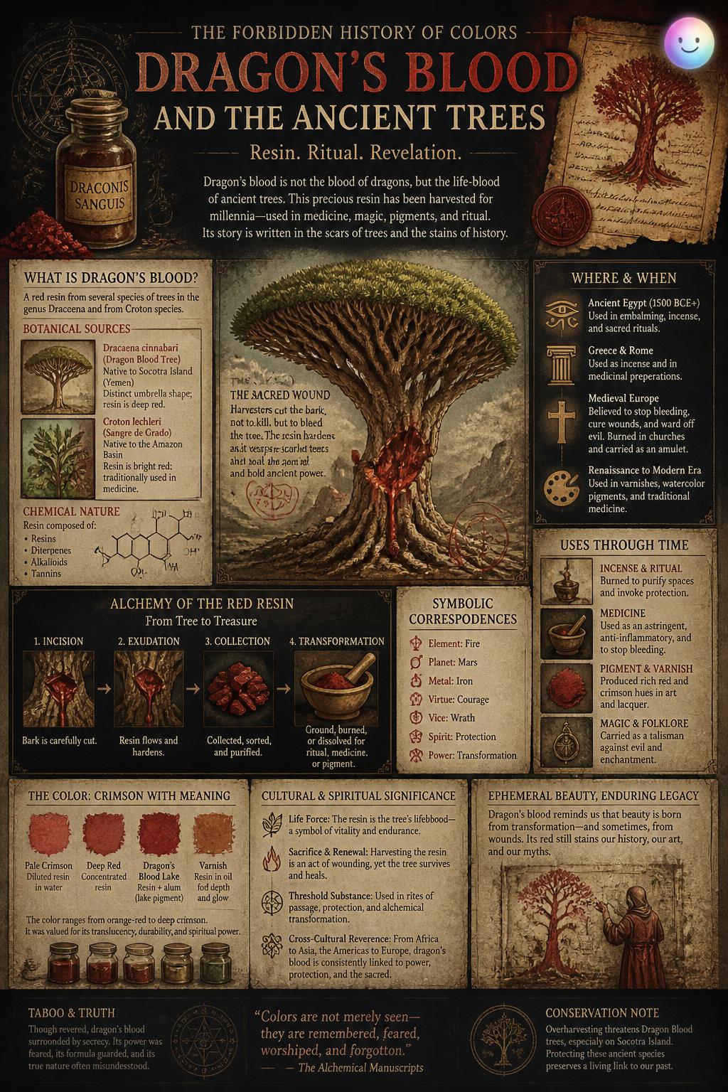 Dragon's blood and the ancient trees