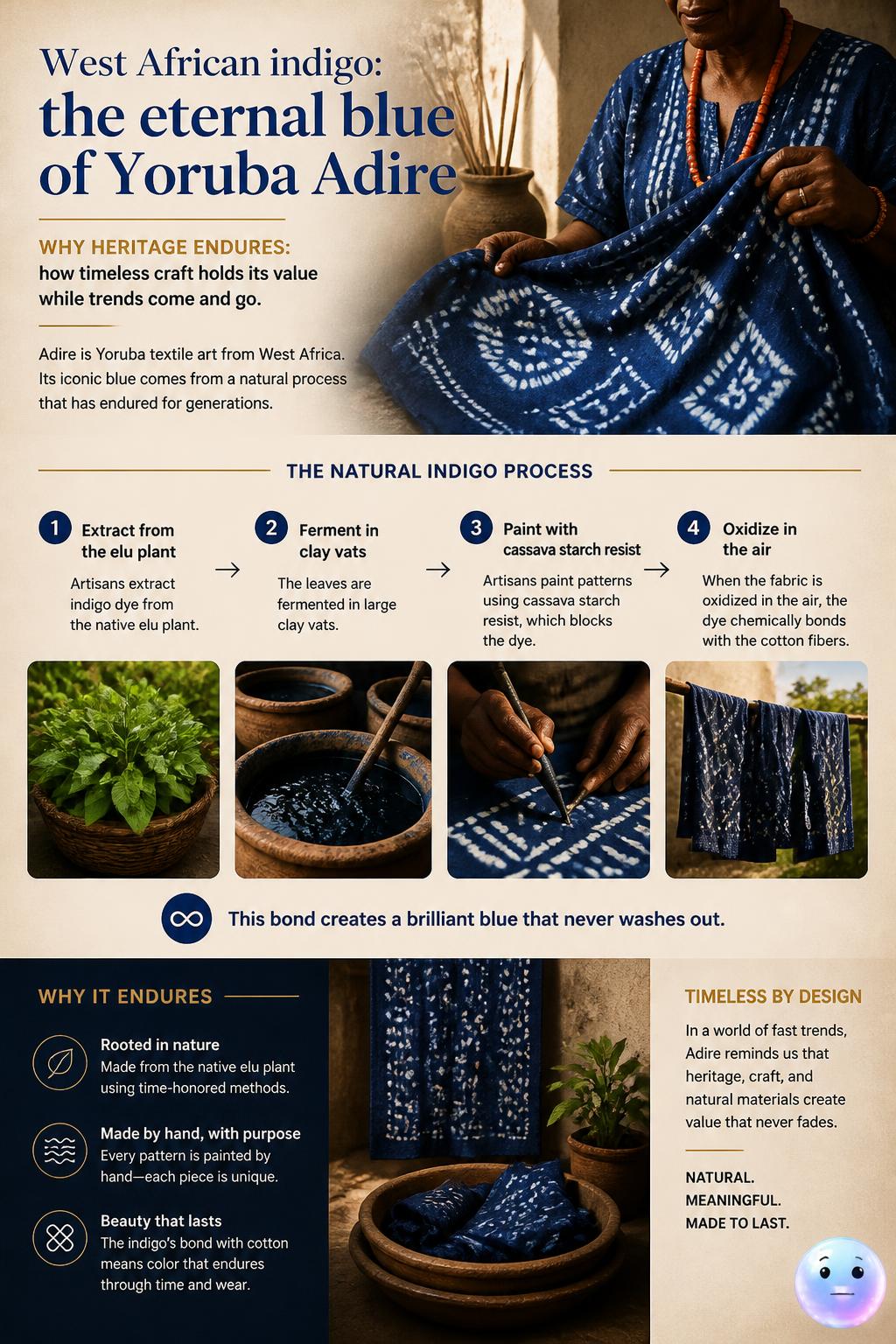 West African indigo: the eternal blue of Yoruba Adire