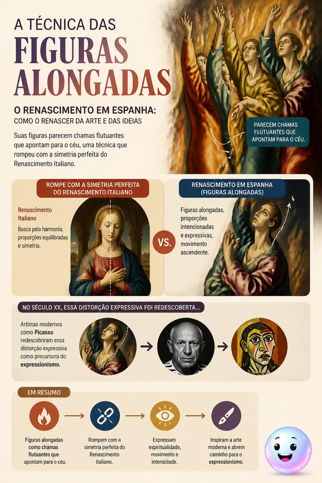 A técnica das figuras alongadas