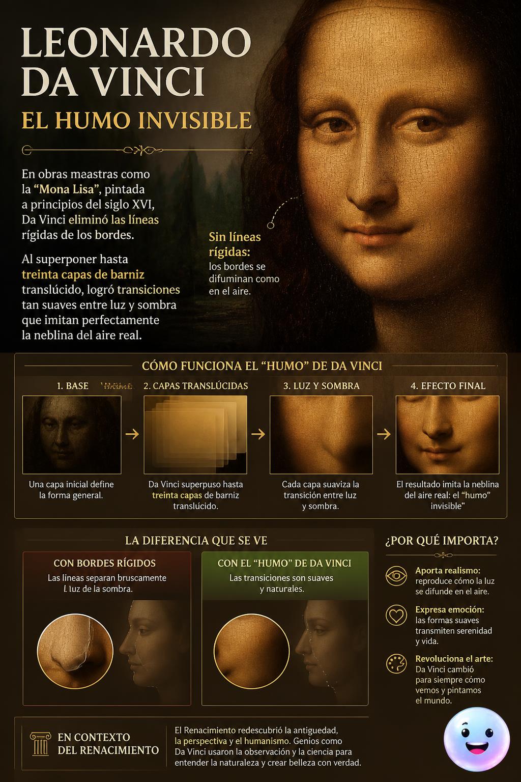 El humo invisible de Leonardo da Vinci