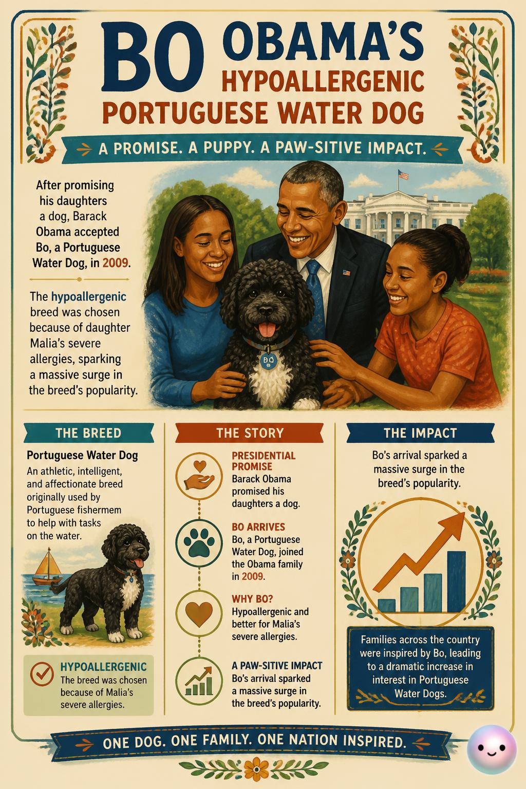 Bo Obama's hypoallergenic Portuguese water dog