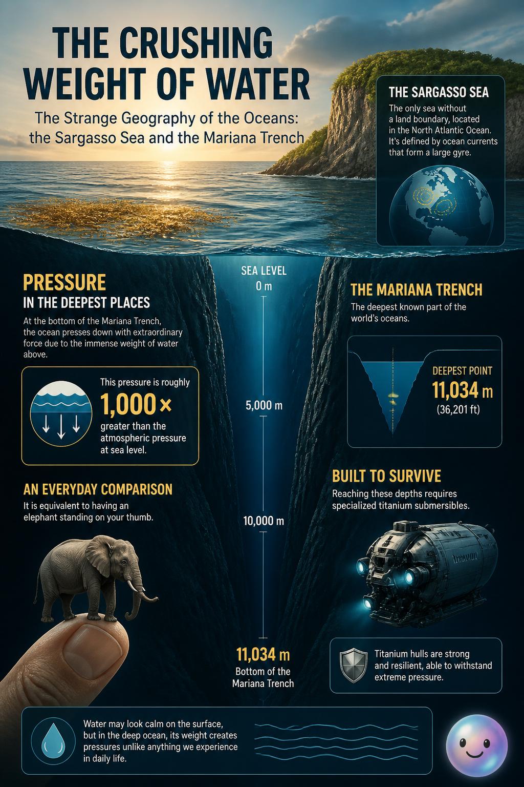The crushing weight of water