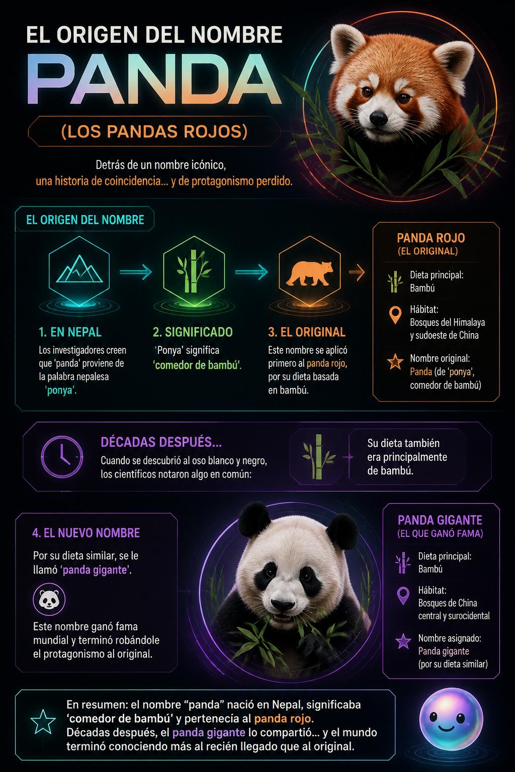 El origen del nombre panda
