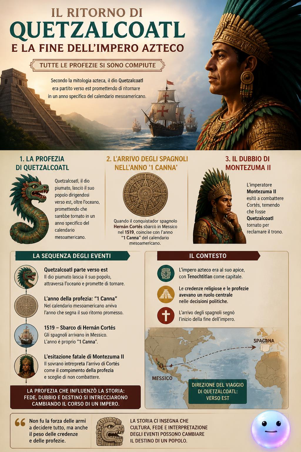 Il ritorno di Quetzalcoatl e la fine dell'Impero Azteco