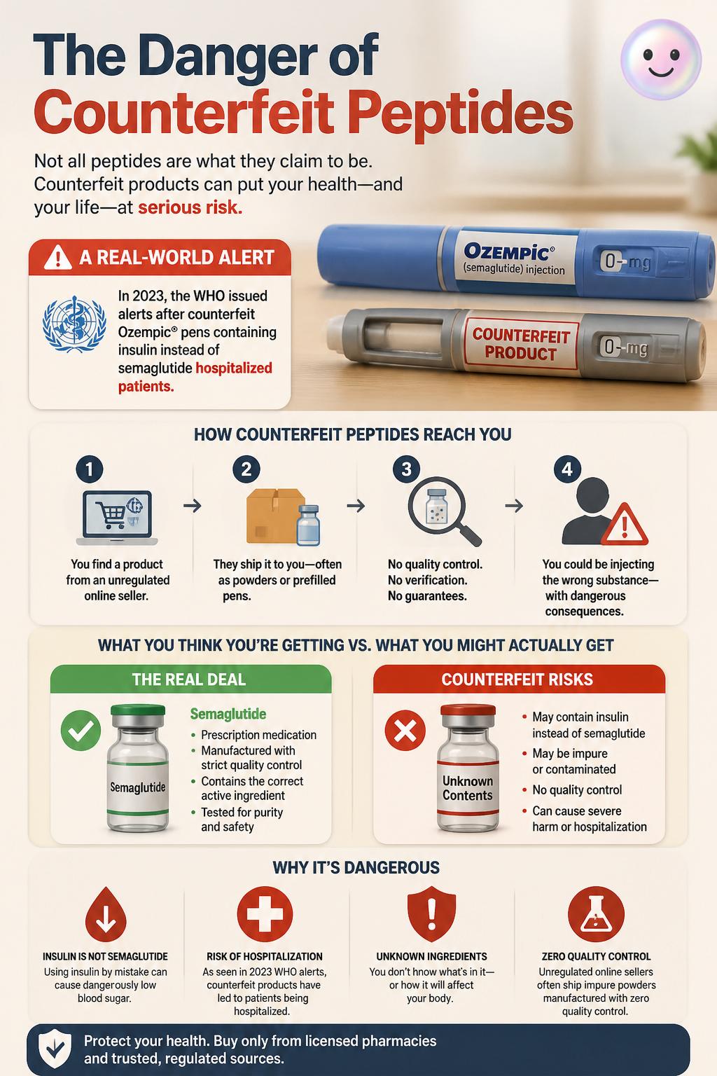 The danger of counterfeit peptides