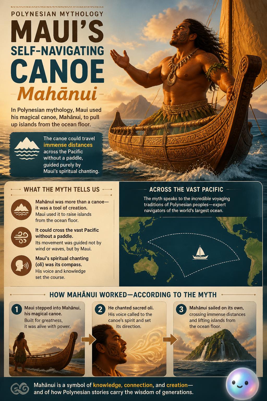 The self-navigating canoe of Maui