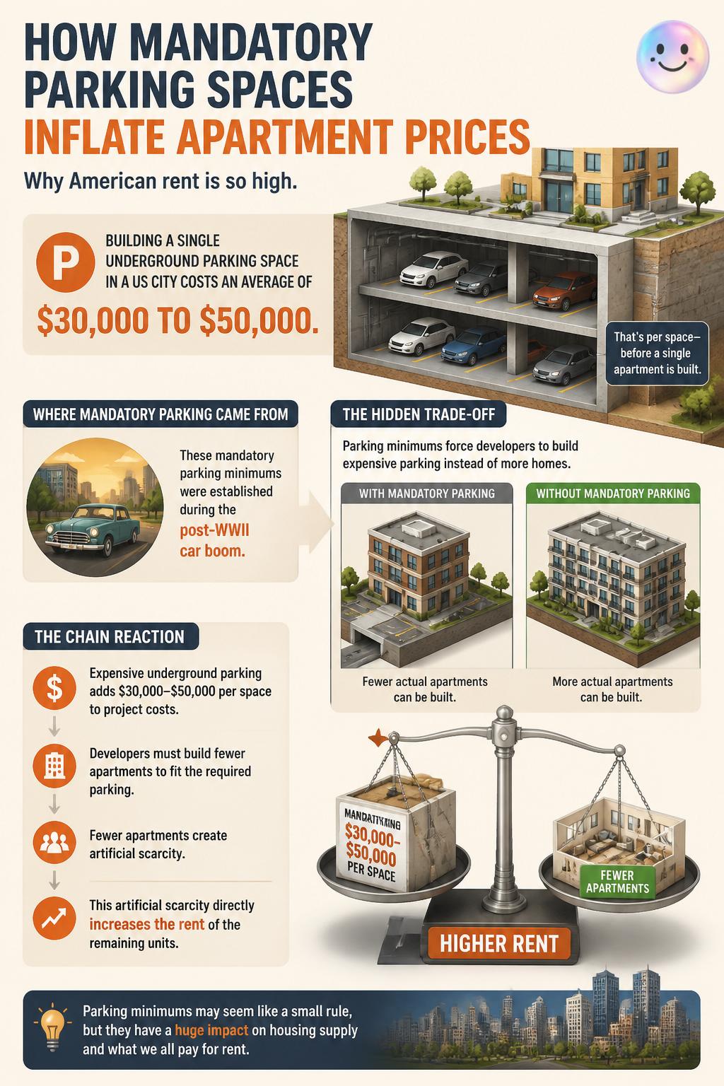 How mandatory parking spaces inflate apartment prices