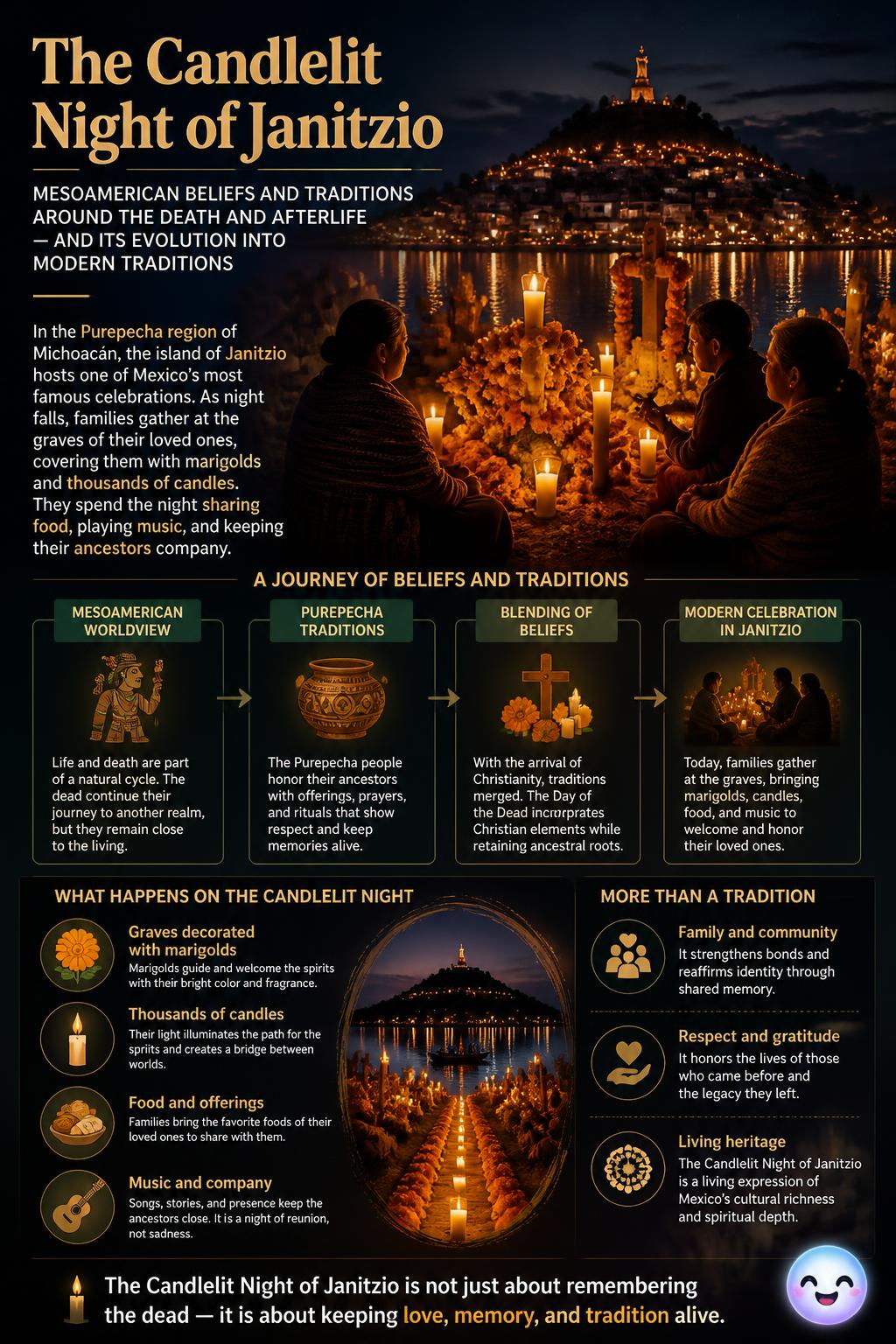 The candlelit night of Janitzio