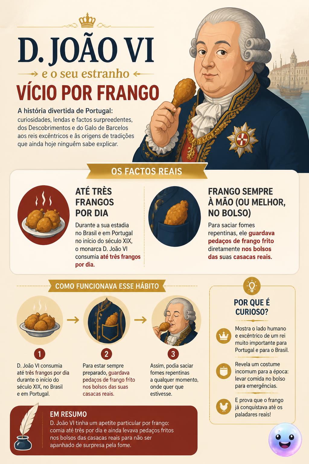 D. João VI e o seu estranho vício por frango