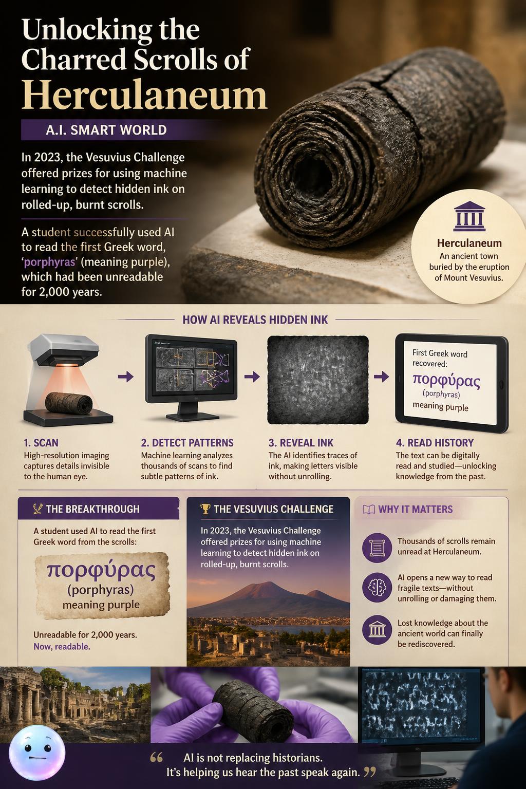 Unlocking the charred scrolls of Herculaneum