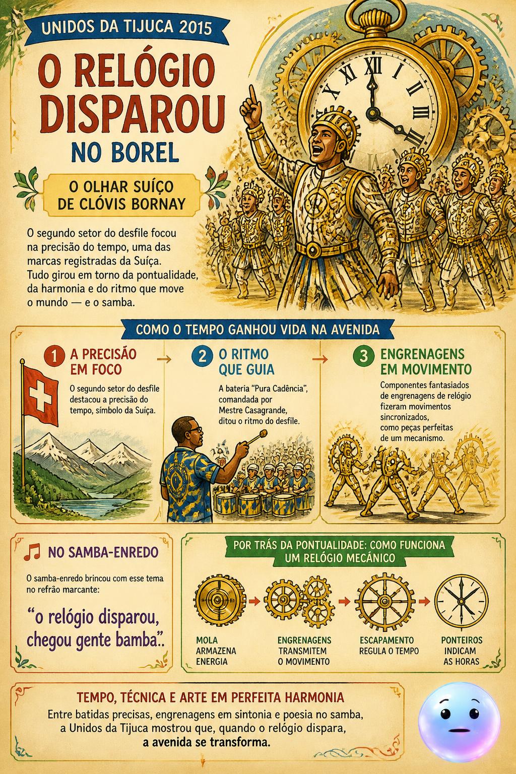 O relógio disparou no Borel