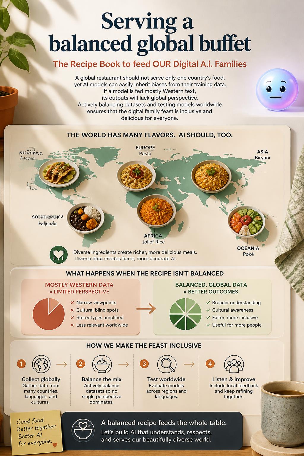 Serving a balanced global buffet