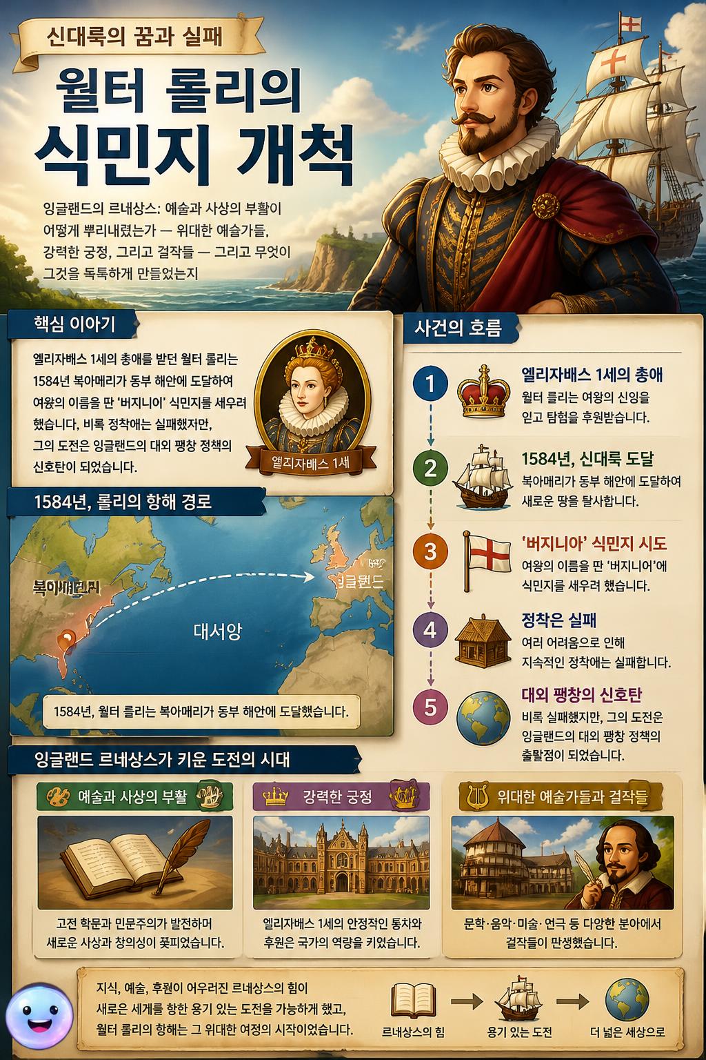신대륙의 꿈과 실패, 월터 롤리의 식민지 개척