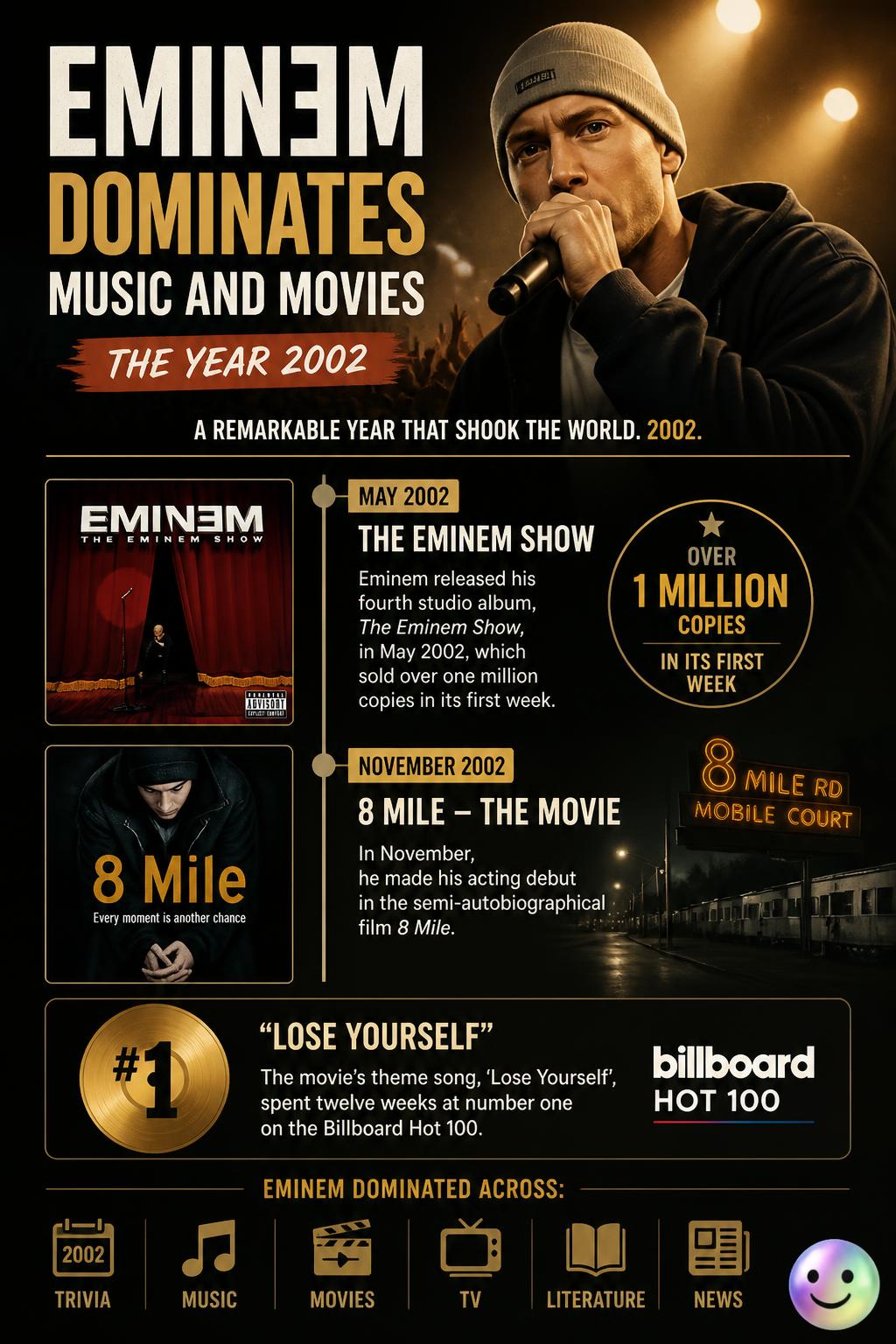 Eminem dominates music and movies