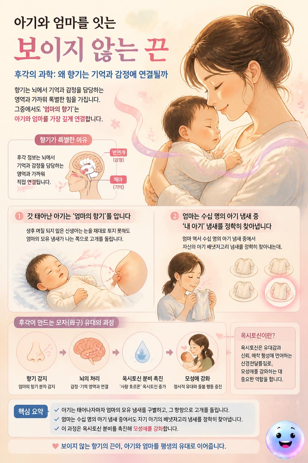 아기와 엄마를 잇는 보이지 않는 끈